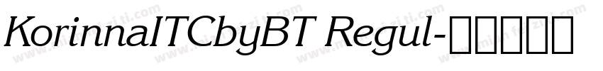 KorinnaITCbyBT Regul字体转换